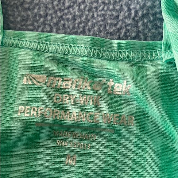 Marika Aqua Striped Women's Tank Top - Picture 3 of 4